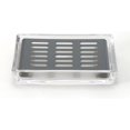 thumbnail image 2 of Clear Glass Soap Dish with SUS304 Stainless Steel Tray Rectangular Soap Holder for Bathroom Counter, Shower, Kitchen(Black), 2 of 16