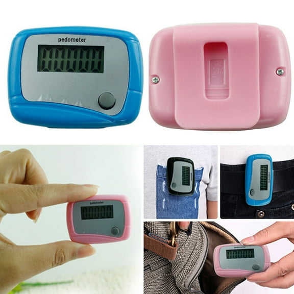 Opvise Portable Mini Digital LCD Pedometer Sports Walking Running Step Counter Meter