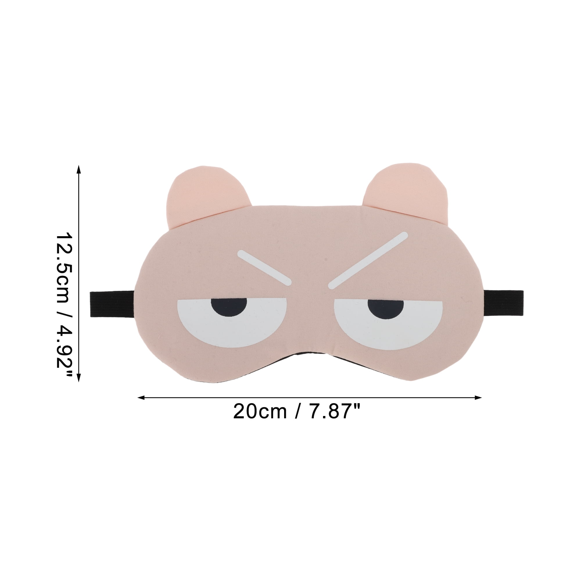 Unique Bargains Soft Cartoon Angry Eyes Sleep Mask Pink Eye Shade Cover