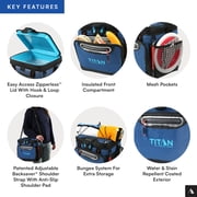 Titan by Arctic Zone 24 Can, 16 Quart Zipperless Soft Cooler, Ocean Blue