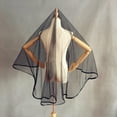 thumbnail image 4 of WRISTBIQUE Vintage Bridal Accessory Black Full Length Veil Women Wedding Party Decoration, 4 of 6