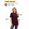 thumbnail image 3 of ZXSXSY Women Crochet Dots Cutout Short Sleeves Mock Neck Blouse Top, 3 of 13