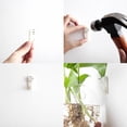 thumbnail image 6 of Wall Mounted Hanging Vase - Semi-Round Transparent Hydroponic Glass Planter for Home Decor, Space-Saving Wall Vase for Living Room Bedroom Bathroom, 6 of 9