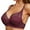 Wine, variant on Women's Seamless Underwire Bra, Black