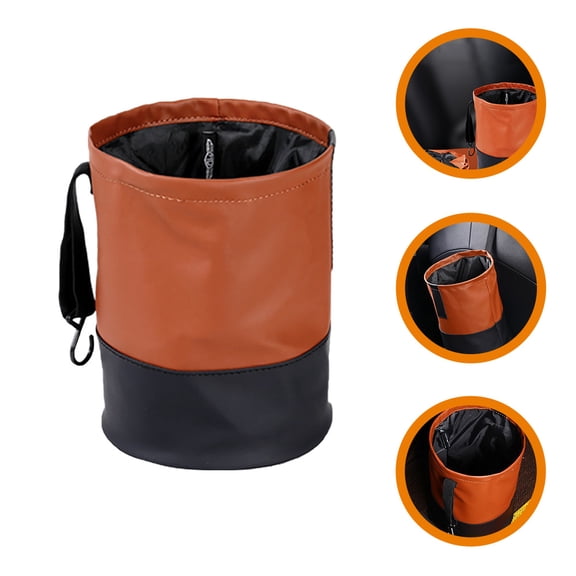 Vosarea Collapsible Car Garbage Can and Storage Organizer for Vehicle Use Assorted Colors