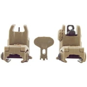 Front & Rear Flip Up Backup Sight (For Training Use Only) - Flat Dark Earth