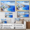 thumbnail image 4 of Designart "Tranquil Santorini, Greece" Landscapes Framed Wall Art Decor - Country White Greece Entryway Framed Wall Art Print, 4 of 6