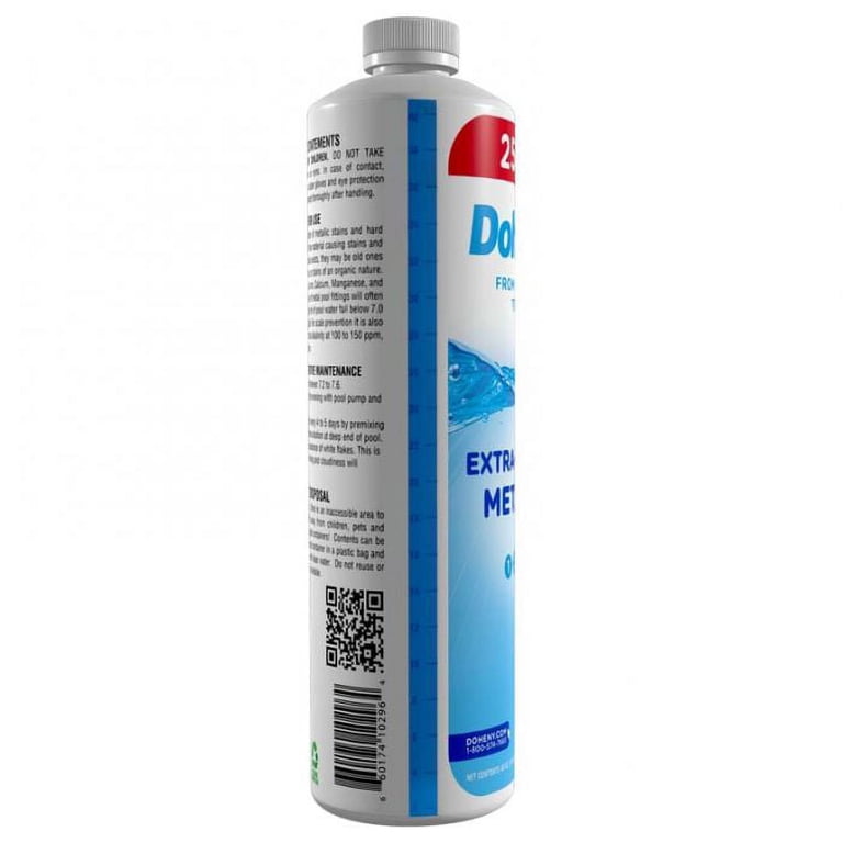 Doheny's Algaecide 60 - Metal-Free Pool Treatment Prevents All Algae Types, 40oz Treats 160,000 Gallons