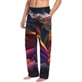 thumbnail image 6 of Sikiie Colorful Abstract Wave Motion Pajama Pants Men, PJ Bottoms, Sleep & Lounge Pants-XX-Large, 6 of 6