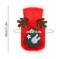 thumbnail image 4 of Christmas Pet Costume for Small Medium Dogs and Cats, Holiday Hoodie Outfit with 3D Print, Adjustable Drawstring, Stretch Fabric Party Dress Up, Multiple Sizes, Easy On and Off, 4 of 7