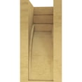 thumbnail image 4 of 10"W x 10"D x 20"H Wide Rockford Rough Cedar Woodgrain TimberThane Corbel, Primed Tan, 4 of 6
