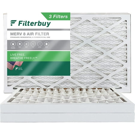 

Filterbuy 20x36x2 MERV 8 Pleated HVAC AC Furnace Air Filters (3-Pack)