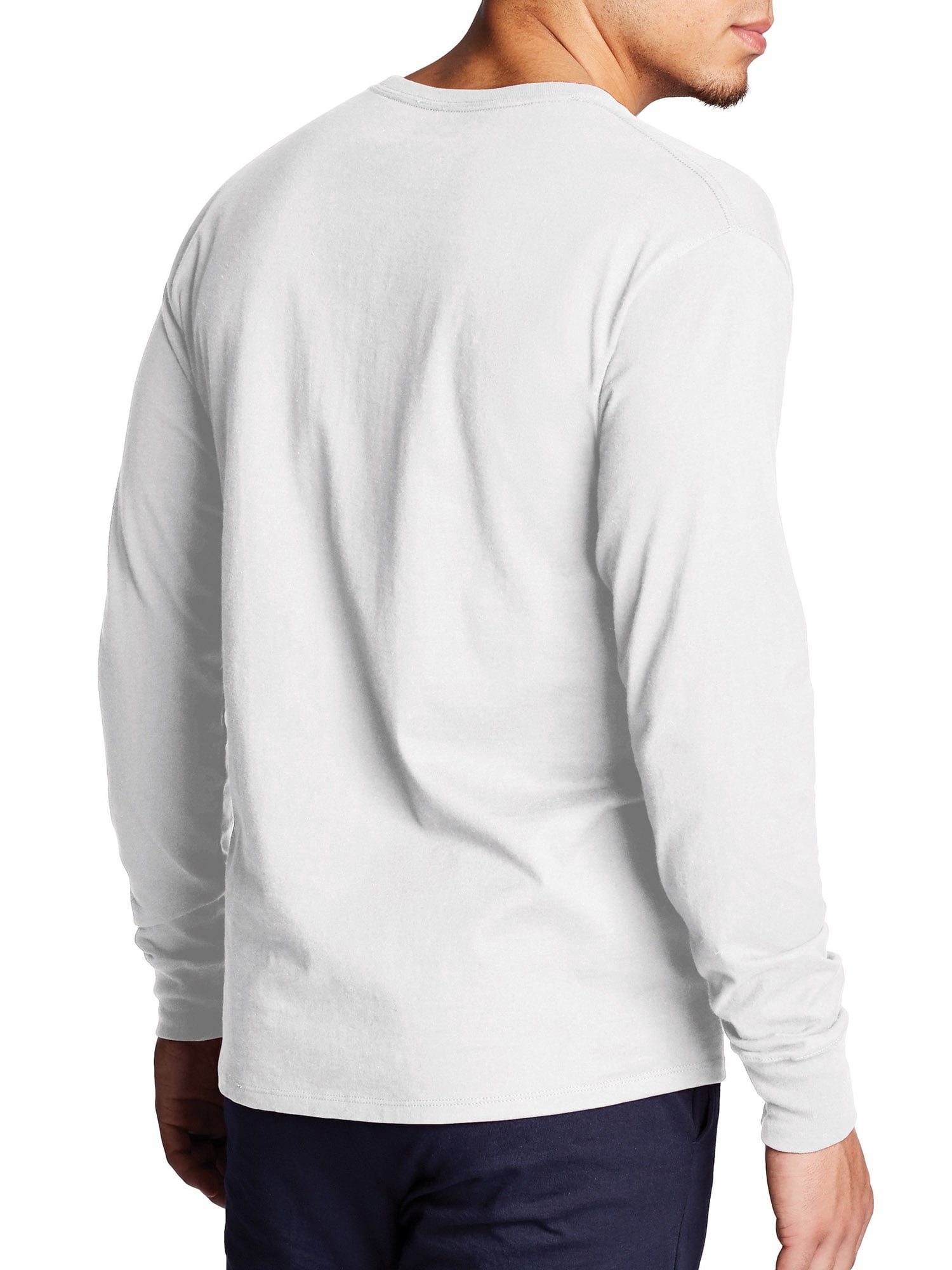 Champion Men's and Big Men's Classic Solid Jersey Long Sleeve T-Shirt, Sizes S-2XL