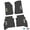 Black w/ Yellow & White insert, variant on Flextread Floor Mats for 20-24 Jeep Gladiator - Mopar Licensed Factory Fit - Black w/ Get Ducked Insert - 100% Made in USA