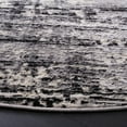 thumbnail image 3 of SAFAVIEH Jasper Francesca Abstract Overdyed Area Rug, Black/Ivory, 6'7" x 6'7" Round, 3 of 8
