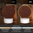 thumbnail image 3 of Salouo Dark Brown Glitter for Round Acrylic Night Light - Acrylic Sheets with LED Light Lamp Base - Decorative Night Lamp for Restaurant Bar Cafe Shop Room Decoration, 3 of 9