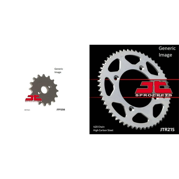 JT SPROCKETS Front and Rear Steel Sprocket Kit for OffRoad HONDA CR80RB 1996-2002
