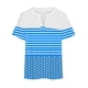thumbnail image 5 of Camisetas Casuales de las Mujeres Largo Casual Impreso Cuello Redondo Suelto Top, Camiseta de Verano de Manga Corta, 5 of 5