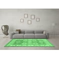 thumbnail image 3 of Ahgly Company Indoor Round Geometric Emerald Green Traditional Area Rugs, 3' Round, 3 of 4