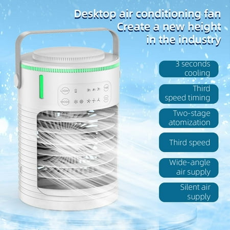 

Naittoop Clearance Large Spray Aircooler Screen Display Large Airvolume Desktop Cold Fan Portable Electric Fan With Colorful Lights