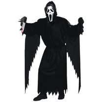 Ghost Face Halloween Costume for Adults, Men's One Size Fit by Festive Find Store
