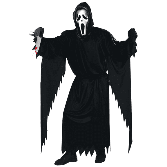 Ghost Face Halloween Costume for Adults, Men's One Size Fit by Festive Find Store