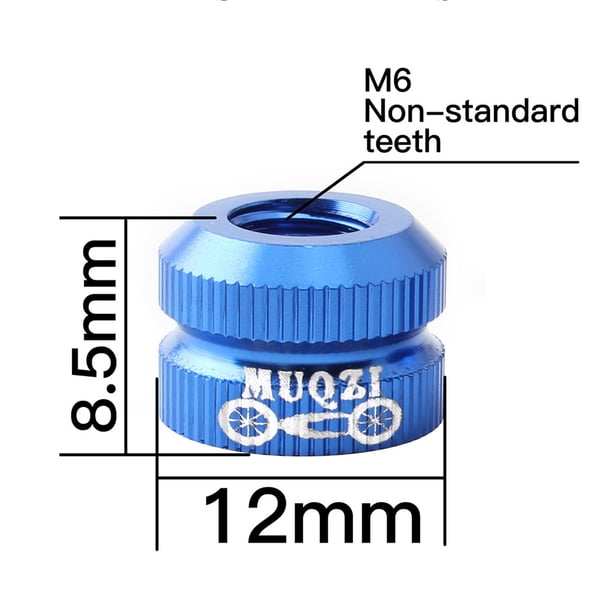 Tuerca De Boca De Neumático De Bicicleta Tapas de bloqueo de boquilla de válvula de tubo de ciclismo de tuerca de boca de neumático de vacío de bicicleta de aleación de aluminio Sywqhk Accesorios para bicicletas