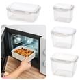 thumbnail image 4 of Contenant Hermétique Transparent Cuisine Boîte de Rangement Alimentaire en Plastique Contenant de Rangement Alimentaire avec Couvercle Contenants de Rangement Multigrains Bouteilles 1L, 4 of 6