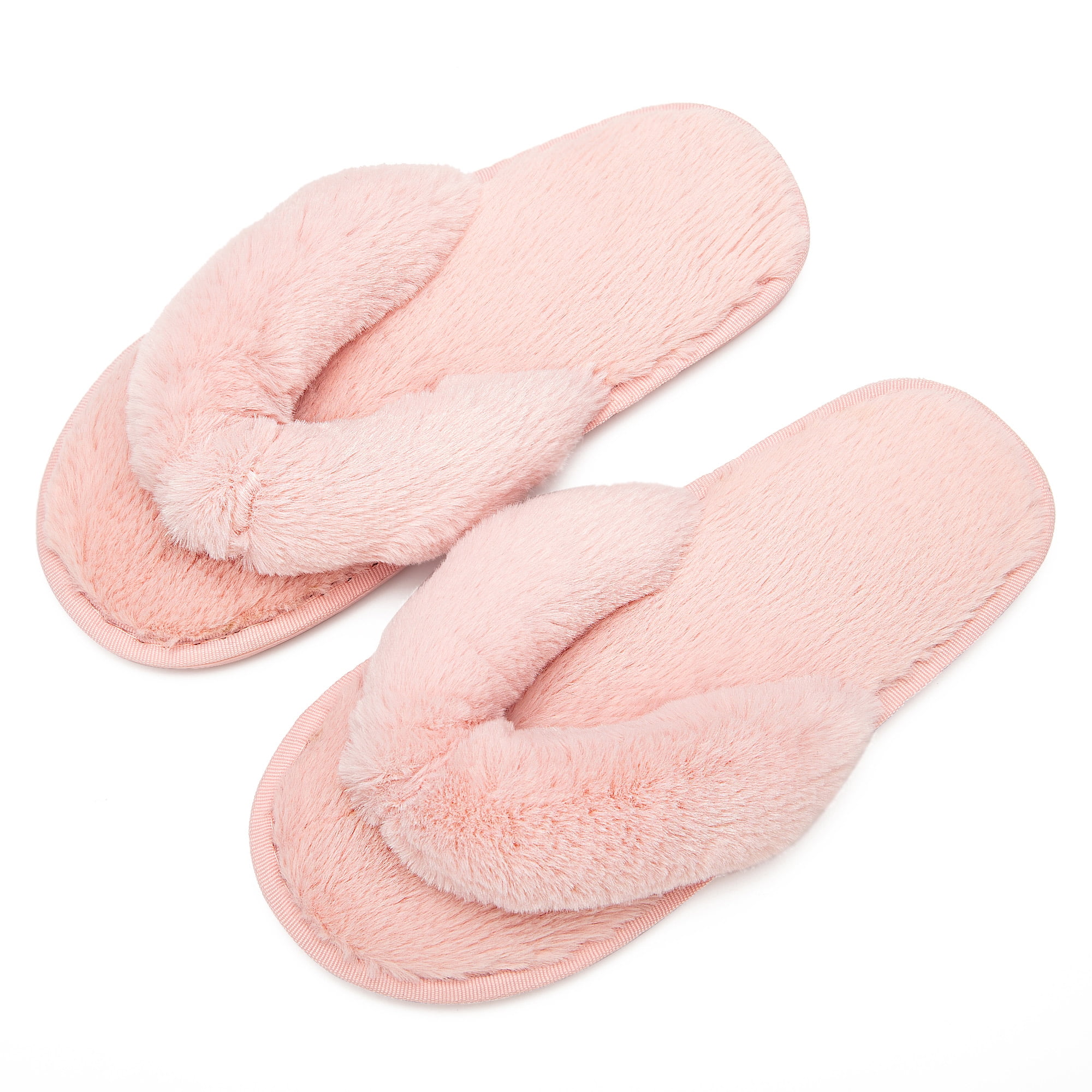 Women's Memory Foam Slippers - Best Indoor and Outdoor Open Toe Fleece House  Butterfly Tie Shoes for Wide Feet - (As Is Item) - Bed Bath & Beyond -  10865746
