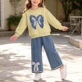 thumbnail image 5 of Cethrio Girls Cotton Outfit Sets, Fall Long Sleeve 2 Piece Casual Girls' Clothing Sets Yellow Size 1-2 T, 5 of 6