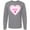 Athletic Heather, variant on Inktastic Mimi Pink Valentine Hearts Long Sleeve T-Shirt