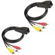 thumbnail image 1 of RJ45 Female to 3RCA Rj45 to 3 Lotus Flower with Extender and Network Cable to Extend 305 Meters of Audio & Video Cable, 1 of 5
