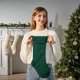 thumbnail image 4 of CaiYueKe Large Christmas Stocking Hanging Socks for Fireplace Mantel Holiday Decorations Xmas Sock Gift Bag Party Supplies Home Festive Ornament Storage, 4 of 7