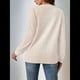 thumbnail image 5 of Suéter Tipo Cárdigan de Larga para Mujer, Ligero, Abierto, con Dobladillo Curvo y Tejido Acanalado Albaricoque XXL, 5 of 9