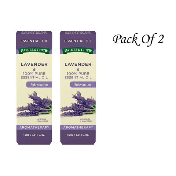 Nature's Truth, Pure Lavender Essential Oil, Aromatherapy, 15ml (Pack Of 2)