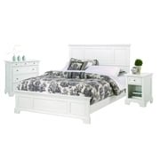 Home Styles Naples White Queen Bed, Nightstand and Chest