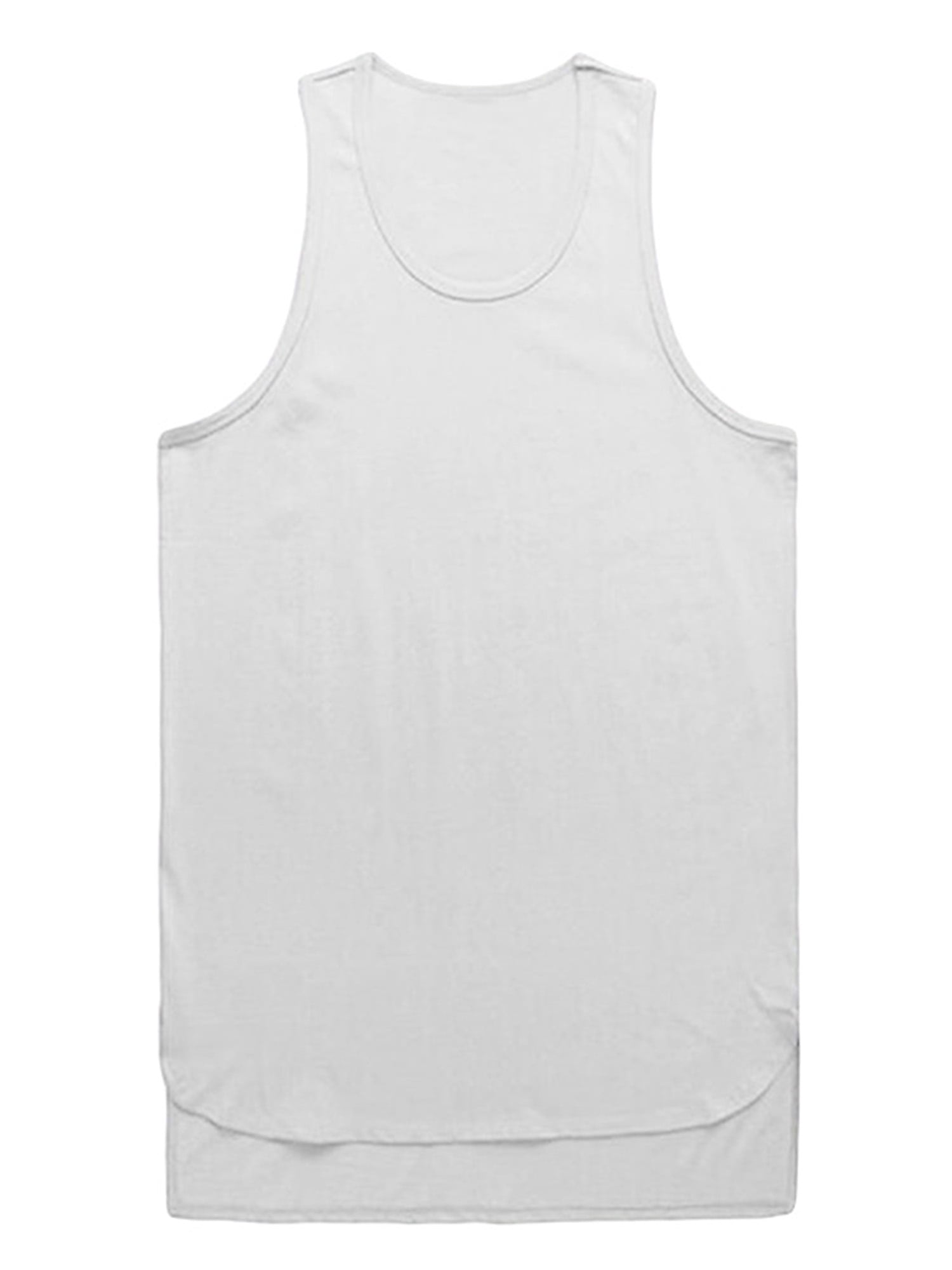 AOYOMO Mens Cotton Sleeveless Sport Basic T-Shirt Tops Fitness Tight Tank Vest 