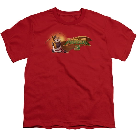Kung Fu Panda - Po Logo - Youth Short Sleeve Shirt - Large
