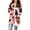 #01Pink, variant on Women Christmas Open Front Cardigan Long Sleeve Reindeer Snow Dot Print Asymmetric Hem Holiday Outerwear