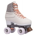 thumbnail image 3 of STMAX Quad Roller Skates for Girls and Women-Size 2.5 Kids to 8.5 Women -Outdoor, Indoor and Rink Skating- Classic High Cuff with Adjustable Lace System (White and Silver, 4.5 Women), 3 of 24