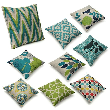 Cheap Pillows For Couch Meigar Decorative Throw Pillow Case Cushion Cover Clearance 18x18 inch Square Zipper Waist Pillowcase Pillow Protector Slip Cases Sham for Home Bedroom Couch Sofa Bed Patio Chair ()
