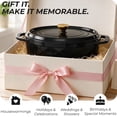 thumbnail image 5 of Ktaxon 7.5QT Enameled Cast Iron Dutch Oven with Upgraded Textured Handles, Oval Geometric Design, Oven Safe to 500°F, Obsidian Black, 5 of 13