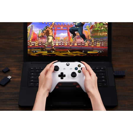 8BitDo - Wireless USB Adapter 2 for Most Gaming Controllers - Black