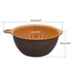 thumbnail image 2 of Juego de tazones de colador de colador de cocina, lavabo de drenaje de doble capa mediano y cesta adecuada para frutas, verduras, pasta, lavado de limpieza - marrón Unique Bargains Cesta escurridor de doble capa, 2 of 6