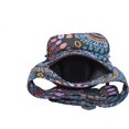 thumbnail image 6 of The Collection Royal Fanny Pack Crossbody Bags for Women| Cotton Canvas Boho Hippie Festival Colorful Belt Bag for Women (Blk+Prpl K), 6 of 10