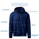 thumbnail image 4 of Sudadera con capucha Gildan para adulto SoftStyle GSF500 negra XL, 4 of 6