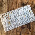 thumbnail image 2 of 73PCS DIY Alphabet Resin Silicone Molds Letter Number for Epoxy Molds Making Keychain, 2 of 8