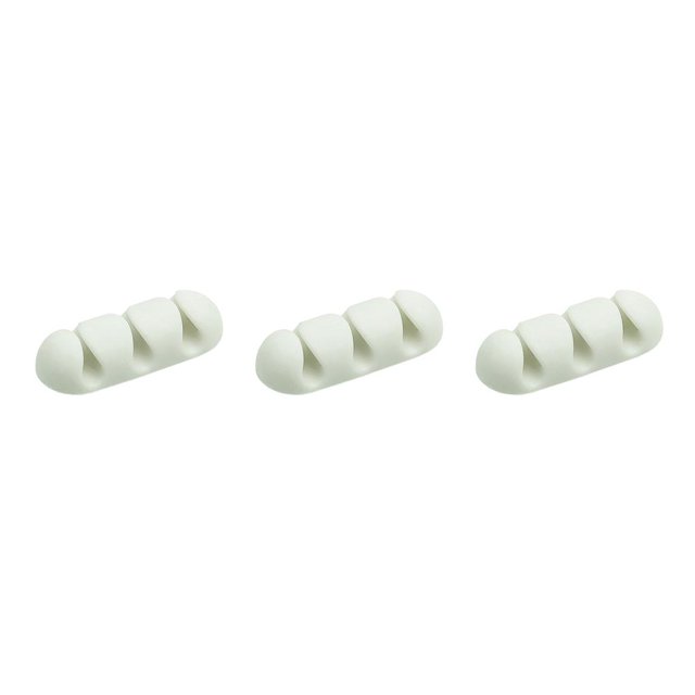 Bearachild Clips para cables Organizador de cables Soporte para cables adhesivo elástico resistente al desgaste Gestión de cables de amarre para Type1 NO1