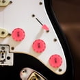 thumbnail image 4 of Strat Guitar Pickup Covers Knobs Switch Tip Set for Stratocaster Replacement Accessory Kit Dark Pink, 4 of 8