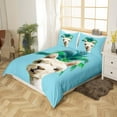 thumbnail image 2 of Yibo Pink Bedding Set Valentines Day Anniversary Duvet Cover - Premium Polyester Duvet Cover with Zipper Closure, 3 Piece Set, Includes 1 Duvet Cover and 2 Pillow Cases, No Comforter, 2 of 6